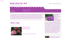 Desktop Screenshot of godlygirlsforgod.com